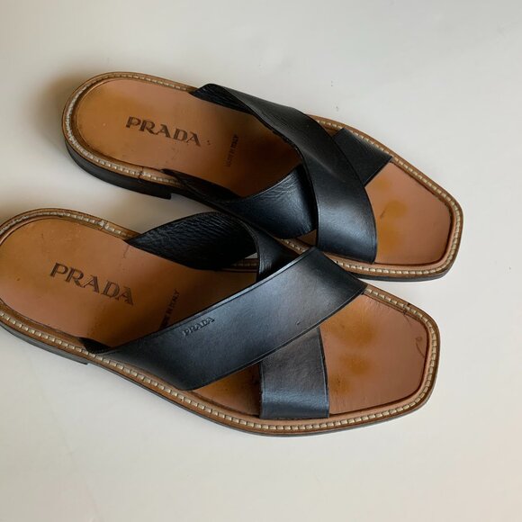 Men's PRADA Sandals, Size 10 - Picture 1 of 5
